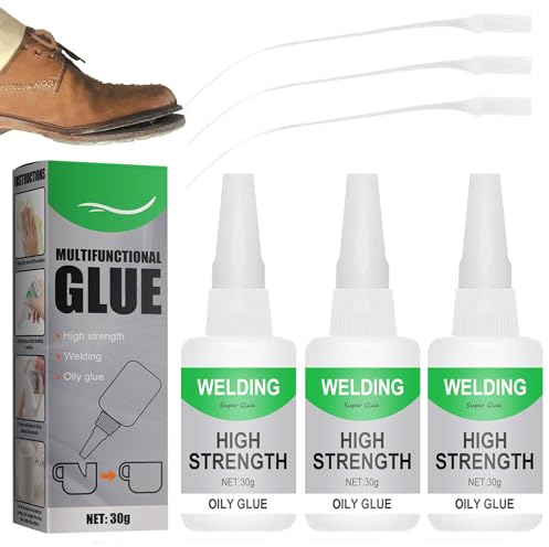 3 Stück Schweißen Öliger Kleber, 30g Universal Wasserdichter Superkleber Starker Kunststoffkleber, Jue Fish Multifunctional Glue, Welding High-Strength Oily Glue, Mächtiger Universalkleber