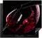 KitchenYeah© Protege Couvre Plaque De Cuisson Décoration Cuisine Tapis Protection Protecteur Induction 57x51 cm Vin - Rouge - Verre - Noir
