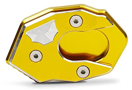 Fußverlängerungsständer Motorrad Für Ka-wa&saki Z900RS Z900 RS Motorradständer Verlängerungspolster Fußseite Vergrößern Ständerplatte Teil Zubehör Motorrad Kickstand Side Stand (Color : Gelb)