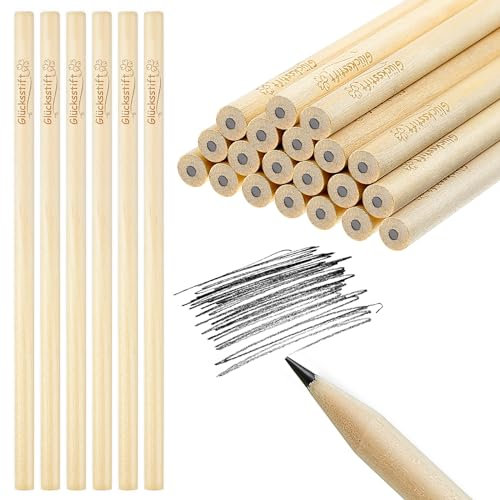 Tenare 20 Stück Motivation Bleistifte Glücksstift Holzbleistifte Grundschule HB Bleistifte mit Spruch Glücksbringer Prüfung Abschiedsgeschenke für Schüler Abschluss