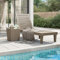 Chaduof Sonnenliege Hellbraun 155x58x83 cm Polypropylen, Gartenliege, Liegestuhl, Sonnenstuhl, Sonneninsel Outdoor, Liegen, Gartenmöbel, Bäderliege, Relaxliege - 364147