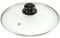 Tempered Glass Lid Fit To Regular Sizes Frying Pans Dishes Saucepans Universal Cesserole Pan Crock Pots Vented Glass Lids Replacement With Knob Handle and Backlite Button (26cm Glass Lid)