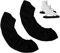 OldPAPA 1 Paare Kufenschoner Schlittschuhe Kufenschoner - Kufenstrümpfe für Damen Herren kufenschoner zubehör mit verstärkter Laufschiene Schlittschuh Soakers (Black)