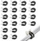 ARTGUTS 20pcs Stainless Steel Rubber Lined P Clips Assorted, Hose Pipe Clamps, Cable Mounting Hose Pipe Clamps, Stainless Steel Hose Clips, Rubber-Lined P-Clips for Cable, Cord, Wire, Hose, Tube-10mm