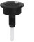 ABS Plastic Toilet Push Button, Dual Flush Toilet Cistern Push Button for 49 Model, Fit for Standard Cistern Holes 38-42mm (Black)