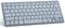 OMOTON Bluetooth Wireless Keyboard for iOS Compatible with iPad Pro/Air/Mini, iPhone and More, UK QWERTY Keyboard Layout, Light Blue