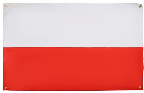 AZ FLAG Bandera Polonia 150x90 cm con 4 ojales, Pabellón polaco para balcón o pared