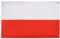 AZ FLAG Polnische Flagge, 150 x 90 cm, mit 4 Ösen, Polnischer Pavillon für Balkon oder Wand
