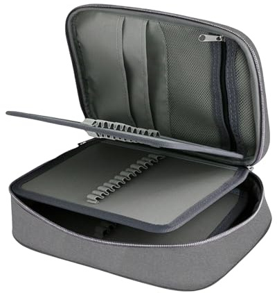XDGBGFN 72 Slots Federmäppchen Groß Mäppchen Schwarz mit Abnehmbarer Aufbewahrung Federmappe Erwachsene Extra Hohe Kapazität für Aquarellstift, Stifte, Marker, Schule, Uni, Büro (Grau)