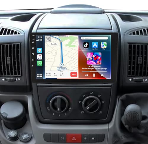 Android15 Car Stereo Radio for 1Din Fiat Ducato Peugeot Boxer Citroen Relay