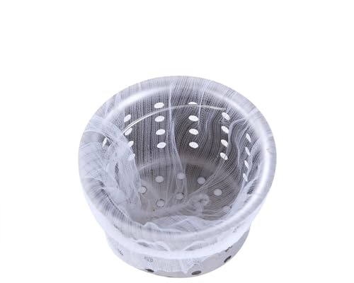 Daxiangsheng 300 Pcs Kitchen Sink Strainer, Disposable Sink Strainer Bags, Scalability Elastic Anti-Clogging Sink Filter, Fine Mesh Strainer Bag for Collecting Kitchen Food Waste Leftover Garbage