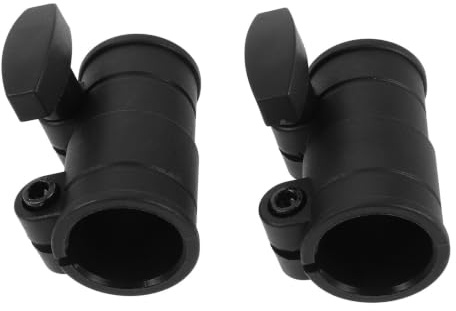 Toddmomy 2pcs Music Stand Pole Lock Sleeves with Integrated Anti-slip Tube Clamp and Hand Twist Knob, Plastic and Metal Construction for Height Adjustment, for Outdoor Concerts and Stage