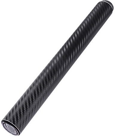 3D Carbon Fiber Folie Roll Wrap Aufkleber Blatt 30x127cm (schwarz)