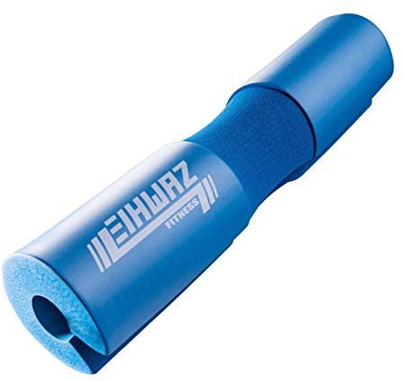 Langhantel Polster, extra Dicke Nackenpolster Langhantel- Barbell Pad Nackenschutz mit Fixierung für Hip Thrust, Squat und andere Übungen, Fitness, Krafttraining für Männer und Frauen (blau)