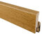 TRECOR® Holz Sockelleiste Parkettsockelleiste für 3 Schicht Parkett Eiche Landhausdiele, Höhe: 58 mm | Tiefe 16 mm | Länge: 2400 mm (Sockelleiste | 240 cm, Eiche dunkelbraun)