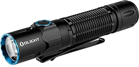 OLIGHT Warrior3S Tactical Torch 2300 Lumens Powerful Dual-Switch Rechargeable Flashlight with a Proximity Sensor for Emergency Camping and Outdoor Hiking (Black)
