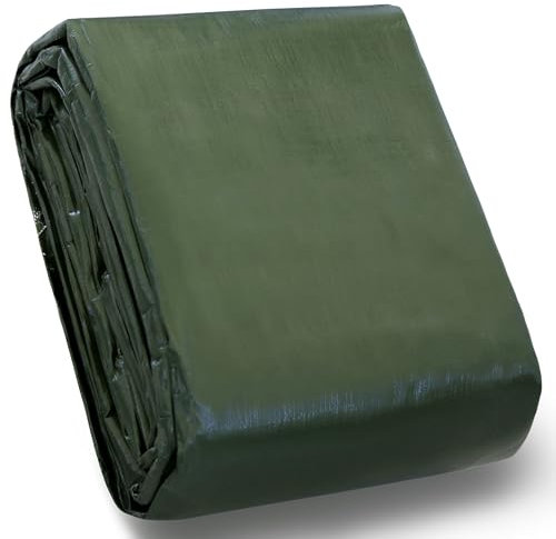 STARPYNG-180g/m² Telo verde 3mx6m, Copertura per teloni, impermeabile, resistente ai raggi UV, resistente agli agenti atmosferici, Copertura per auto, barche, patii, campeggio, telone in legno