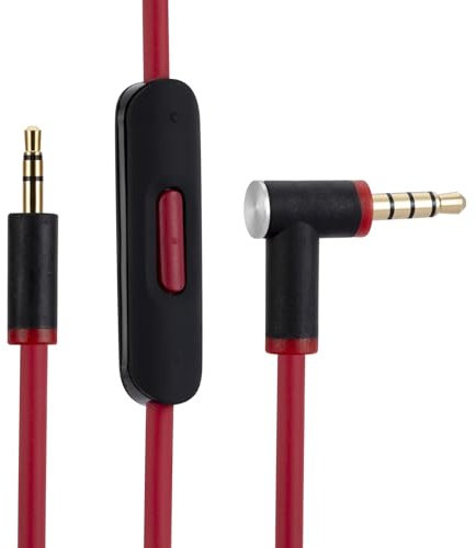 Alphatec Solo 2 3 HD Studio 2 3 Pro Cavo audio di ricambio compatibile con Beats by Dr. Dre Cuffie Beats Solo Studio Detox Pro 3,5 mm Cavo audio maschio a maschio