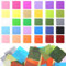 1200 Stück Seidenpapier-Quadrate, Transparentpapier Bunt, 10 X 10 Cm Regenbogen-Mosaik-Quadrate, Transparentpapier Für Kunst, Handwerk, DIY, Scrunch Kunst 30 Verschiedene Farben
