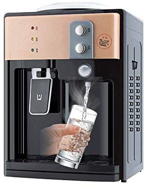 Mini Countertop Cooler Water Dispenser,3 Temperature Settings, Hot, Cold & Cool - With Stainless Steel Inner Container, Ideal For Home Office Use (Rose Gold Warm Type) (Rose Gold Ice warm type)
