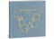 Mein erstes Jahr Babyalbum - Hochwertiges Leinenbuch mit Goldprägung für die schönsten Erinnerungen - Babybuch zum Eintragen für das erste Lebensjahr - Baby Geschenk zur Geburt (Luftballons Blau)