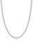 Zinvefa Halskette Herren Silberkette, 3/5/7/9mm Edelstahl Panzerkette Kette für Herren Damen Goldkette Länge 50/55/60cm