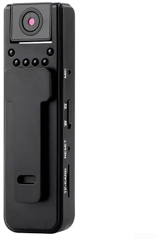 Yuanpgky Mini cámara corporal A7 HD 1080P, grabadora de video digital portátil con visión nocturna infrarroja