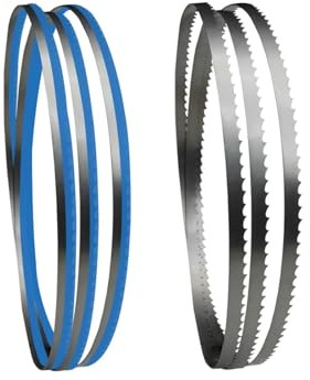 Nintens 2pcs 1425mm Bandsaw Blade 1425 X 6.35 X 0.35mm For 8 Draper BS250 Nutool FOX Silverline Delta Wood Cutting Band Saw(TPI 6)