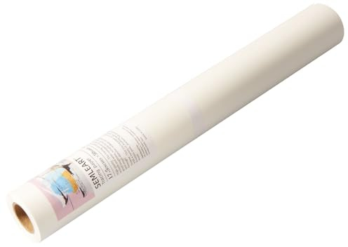 SEMLEART Tracing Paper Roll,17.5-inch x 50yard,White Translucent Vellum,Pattern Paper for Sewing, Drawing, Sketching, Gift Wrapping