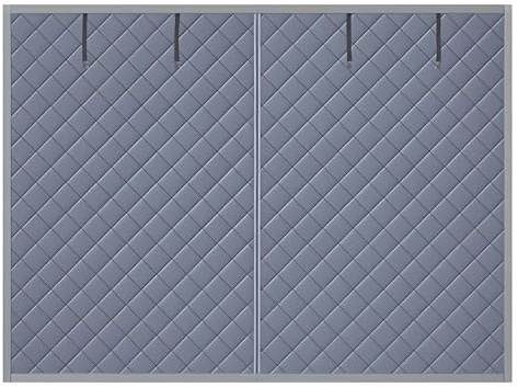 Garage Magnetische Thermische Isolierte tür Vorhang, Garagentor-Vorhänge, Garagentorschutz für Den Wintern, Garagentor-Isolationsset, Thermovorhang Magnet tür Abdeckung Wetterfest(Gray,240x220cm)