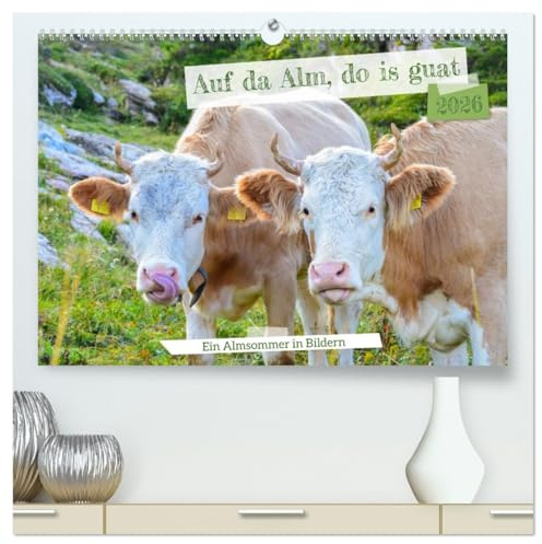 Bergstille – Momente auf der Alm (hochwertiger Premium Wandkalender 2026 DIN A2 quer), Kunstdruck in Hochglanz: Der Alpsommer ist eine besondere Zeit ... hoch oben in den Bergen. (CALVENDO Natur)