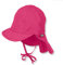 Sterntaler Schirmmütze Nacken - Mädchen Baby- und Kinder Mütze mit Nackenschutz und einsteckbaren Ohrenklappen - UV-Schutz 50+ Sommermütze zum Binden - Popeline (Bio) Kopfbedeckung - magenta, Größe 47