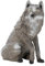 Franzbogen - Sitzender Wolf; Ziel BZW. Zielscheibe für den Bogensport, Bogenschießen, Pfeil und Bogen, Armbrust Sport, aus hochwertigem langlebigen Material in 3D