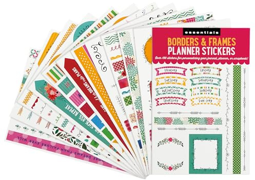 Essentials Borders & Frames Planner Stickers