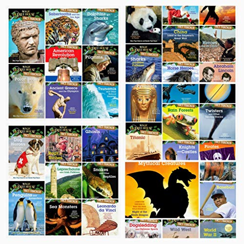 Magic Tree House Fakten-Tracker, komplettes 38-teiliges Buch-Set, Kollektion (enthält Wilder Westen, Baseball, Zweiten Weltkrieg, Drachen und Fabelwesen, Hundeschlitten und Extremsport, Wikinger, Haie