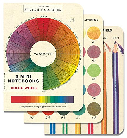 Cavallini Papers & Co., Inc. Cavallini Color Wheel Mini-Notizbücher, 10,2 x 14,9 cm