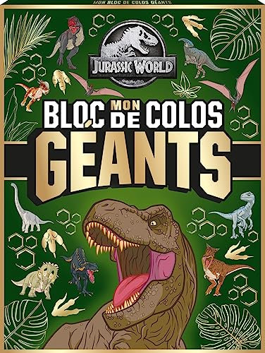Jurassic World - Mon bloc de colos géants (éd. n°1): Grand bloc de coloriage