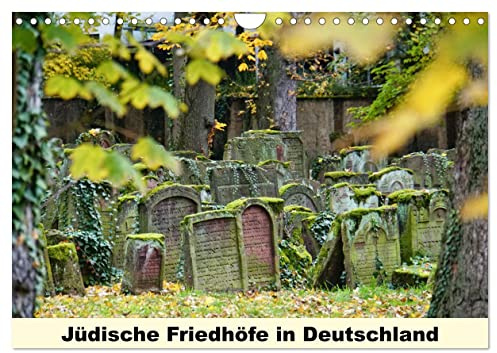 Jüdische Friedhöfe in Deutschland (Wandkalender 2026 DIN A4 quer), CALVENDO Monatskalender: 1000 Jahre alte jüdische Friedhöfe mit vielfältigen Symbolen auf den Grabsteinen. (CALVENDO Kunst)