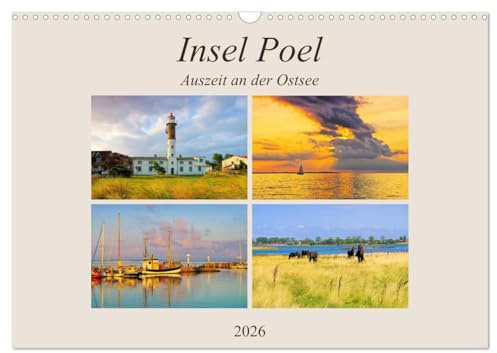 Insel Poel - Auszeit an der Ostsee (Wandkalender 2026 DIN A3 quer), CALVENDO Monatskalender: Impressionen von Mecklenburgs größter Insel (CALVENDO Orte)