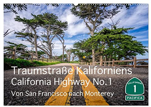 Traumstraße Kaliforniens - California Highway No.1 (Wandkalender 2026 DIN A2 quer), CALVENDO Monatskalender: Impressionen vom bekanntesten und schönen Highway Kaliforniens. (CALVENDO Orte)