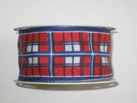 Geschenkband mit Drahtkante und Motiv - Breite: 40 mm - Länge: 2 m