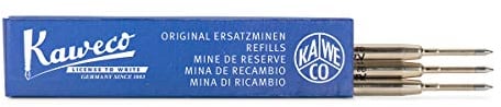 Kaweco G2 Ballpoint Pen Refills 1.4 mm Blue Pack of 3 | 3 Pieces 1.4 mm Refill Blue for Kaweco Ball Pen for Kaweco Dia2, Original, Special, Student & Supra Series | 1.4 mm (Broad) in Colour Blue