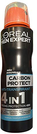 L'Oréal Paris Men Expert Deo Spray Carbon Protect 4 in 1, 1er Pack (1 x 150 ml)