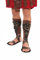 shoperama Braune Beinstulpen in Leder-Optik für Römer Gladiator Legionär Kostüm LARP