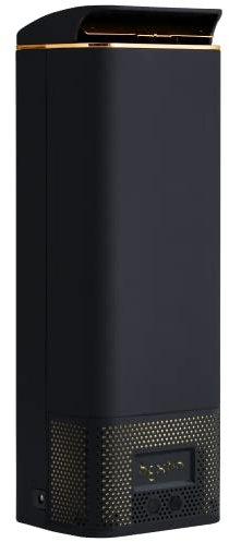 Hextio Desktop Air Purifier with Active Air Decontamination, Tested Against Airborne Viruses, Premium Particulate and Carbon Filter, Intelligent Auto Mode, 7-speed Adjustable Fan, Quiet, Black