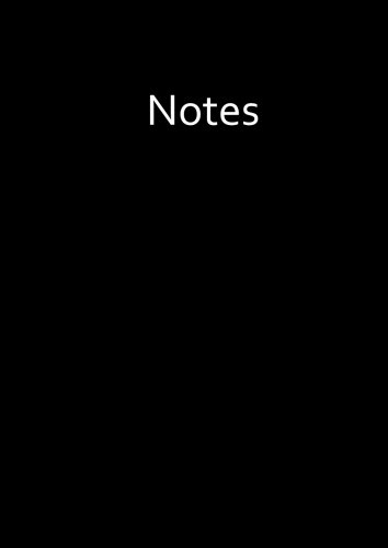 Notizbuch DIN A4 liniert - BLACK (schwarz)