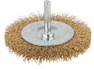 wolfcraft 8475000 Messingdraht-Scheibenbürste ø75x7mm