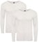 Heatwave® Pack of 2 Men's Thermal Long Sleeve Top, Warm Underwear Baselayer, S M L XL XXL Thermals, Large White