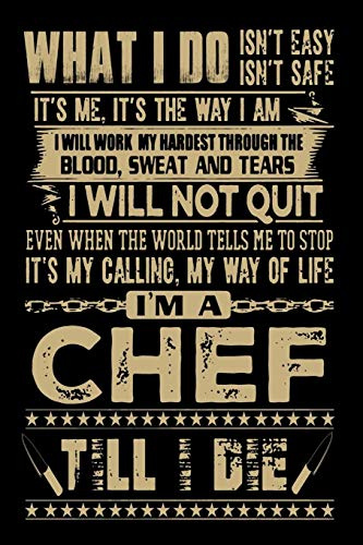 Lined Notebook CHEF: Journal for Writing, College Ruled Size 6 x 9, 120 Pages