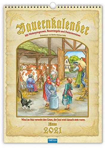 Großbildkalender Bauern 2021: 30 x 42 cm, mit Goldprägung